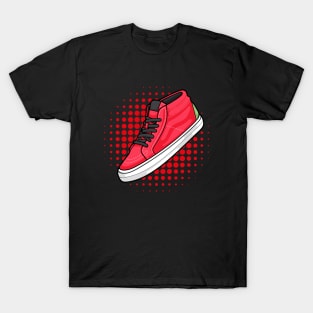 Block Tongue Red Sneaker T-Shirt